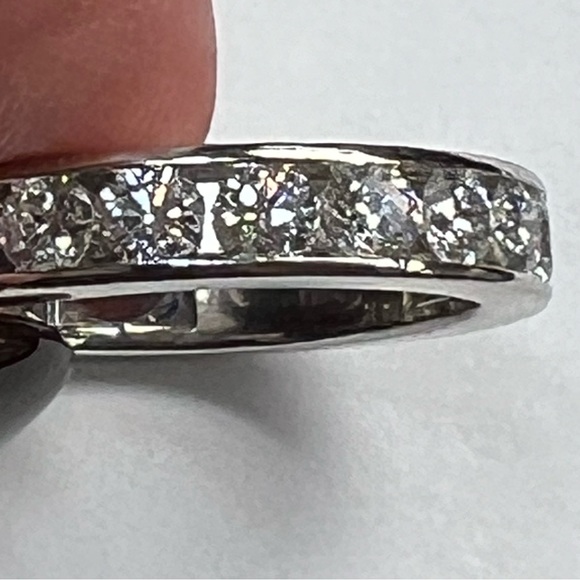 Tiffany & Co. Setting Wedding Platinum Band with Diamonds - Picture 4 of 12